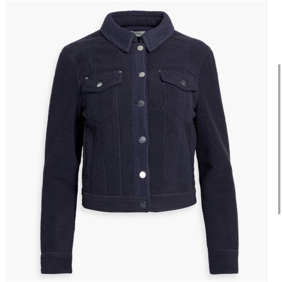 Cami NYC navy teddy jacket size Small